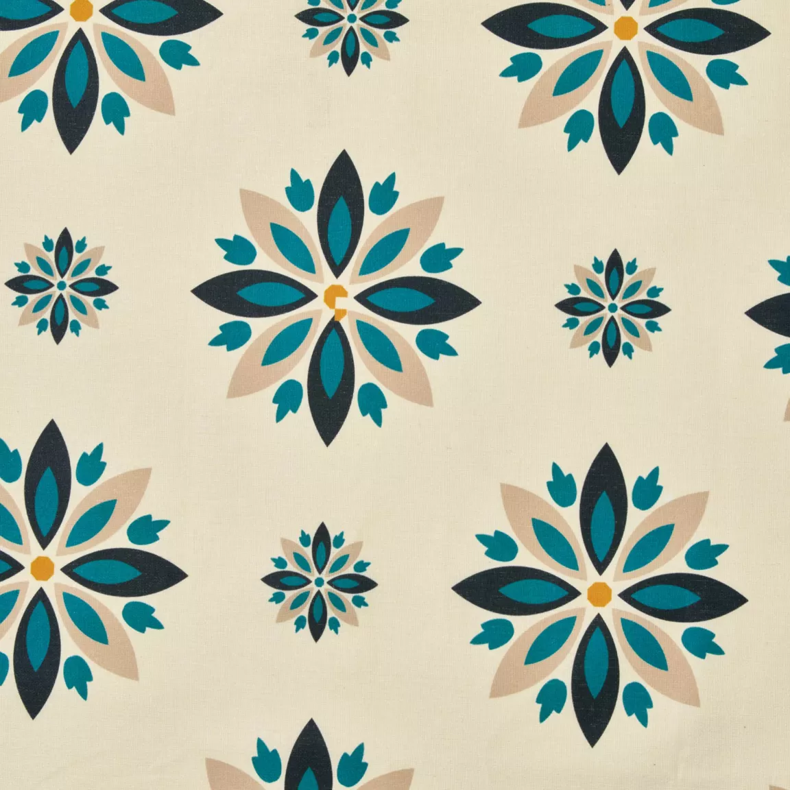 Nappe rectangulaire coton enduit (150 x 250 cm) Porto Multicolore