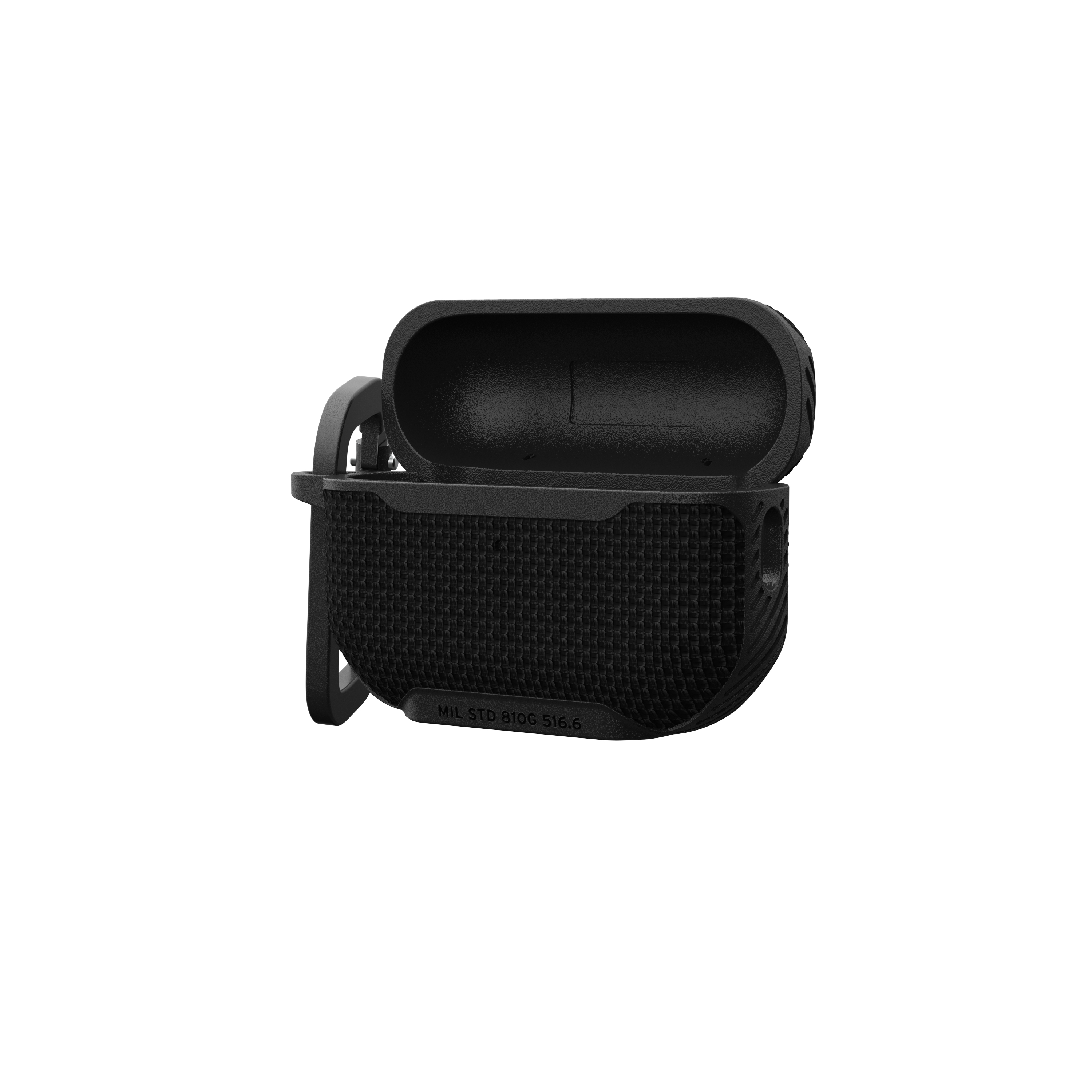 AirPods Pro 2 / AirPods Pro Nylon Schutzhülle mit Karabinerhaken Metropolis (104125114040) - Schwarz