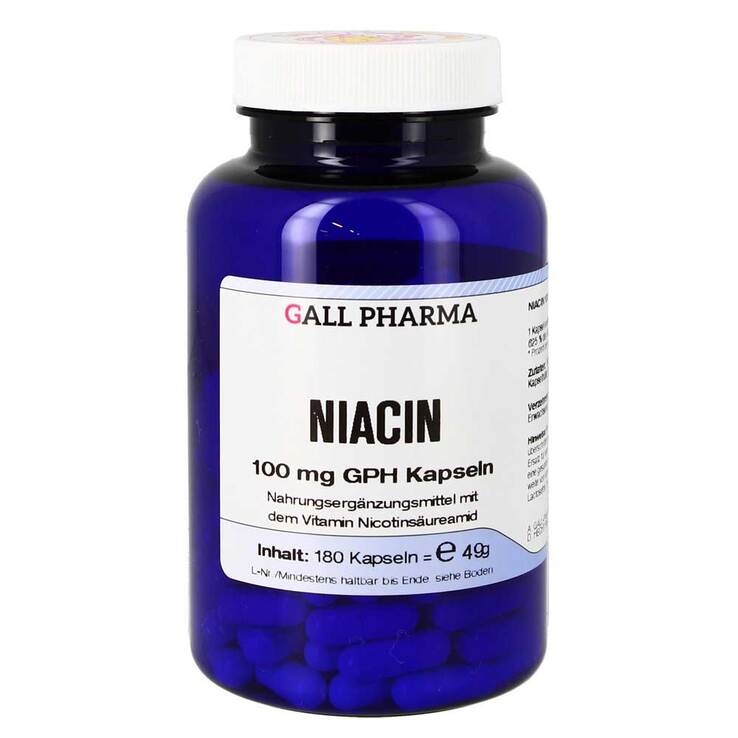 Niacin 100 mg GPH Kapseln, 180 St