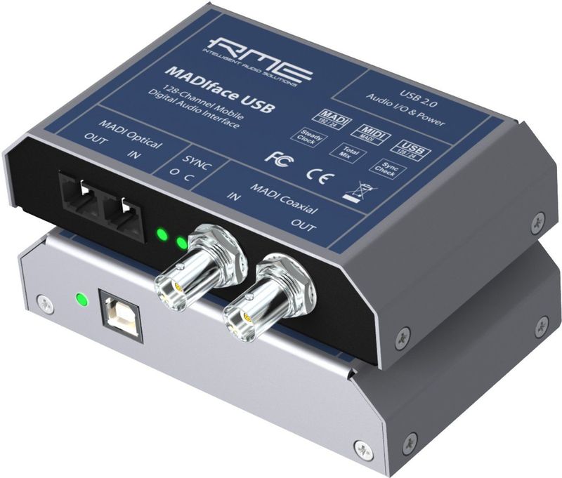 RME - MADIface USB - Audio-interface - Blauw - Zwart - Zilver