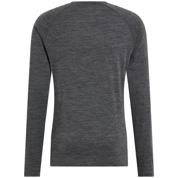 T-shirt thermique ODLO NATURAL PERFORMANCE PW 150 BL TOP CREW NECK L/S MATTE GREEN/DARK GREY MELANGE