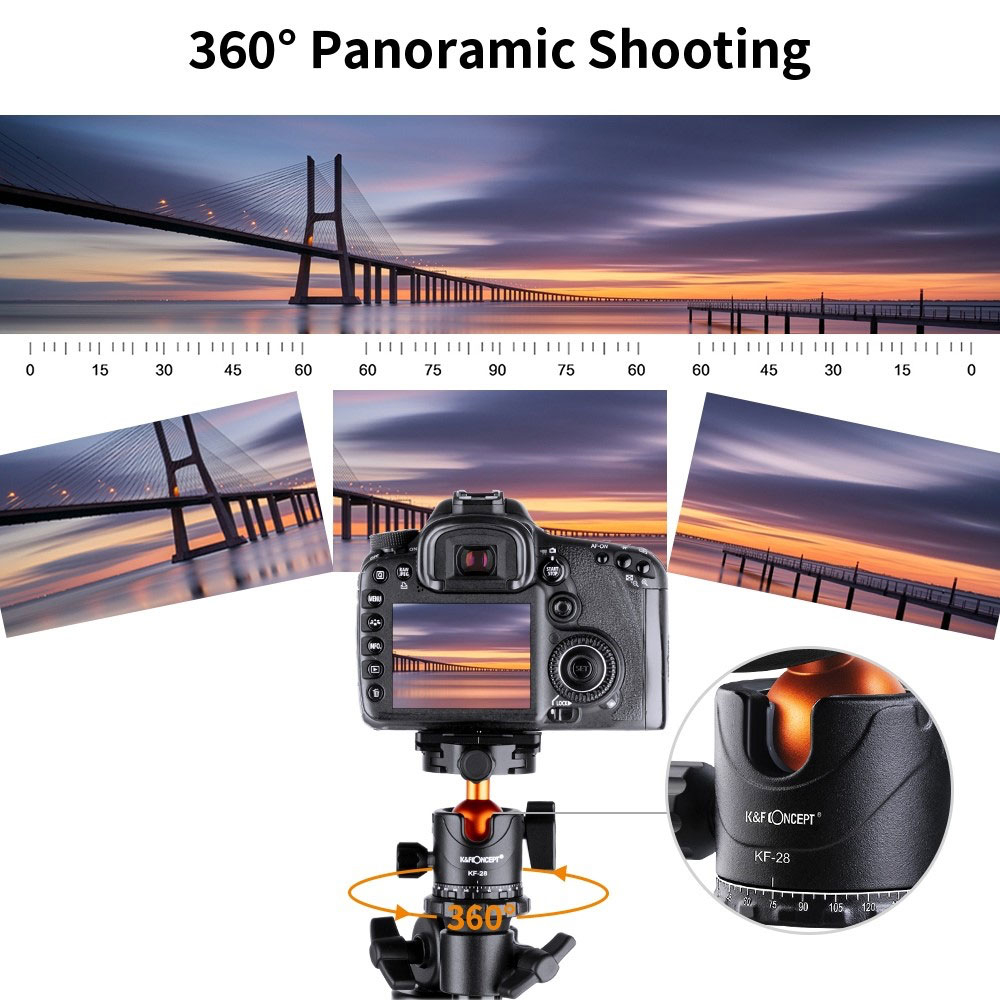 (200cm) Professionelle Foto / Video Tripod Dreibein Stativ Halterung mit 90° Mittelsäule für DSLR Kamera / GoPro / Insta360   1/4