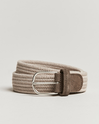 Anderson's Braided Wool Belt Brown