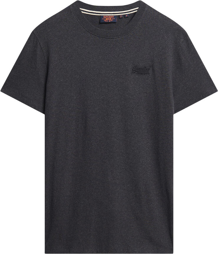 Superdry VINTAGE LOGO EMB TEE Raven black marl