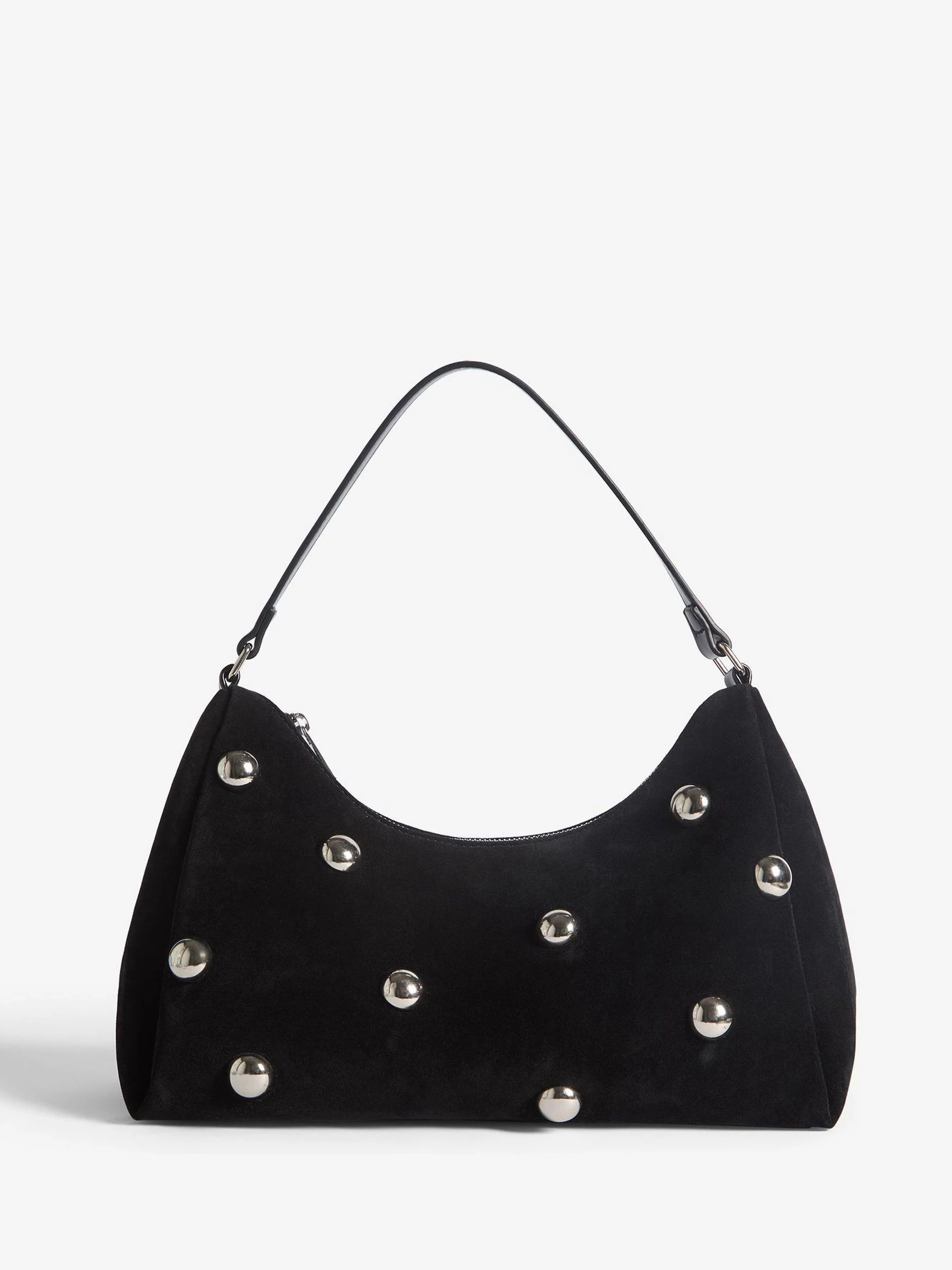 Friends Like These Suedette Studded Shoulder Bag