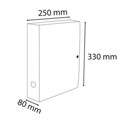 Exacompta Skandi - Boîte de rangement - Dos 8 cm - Couleurs assorties