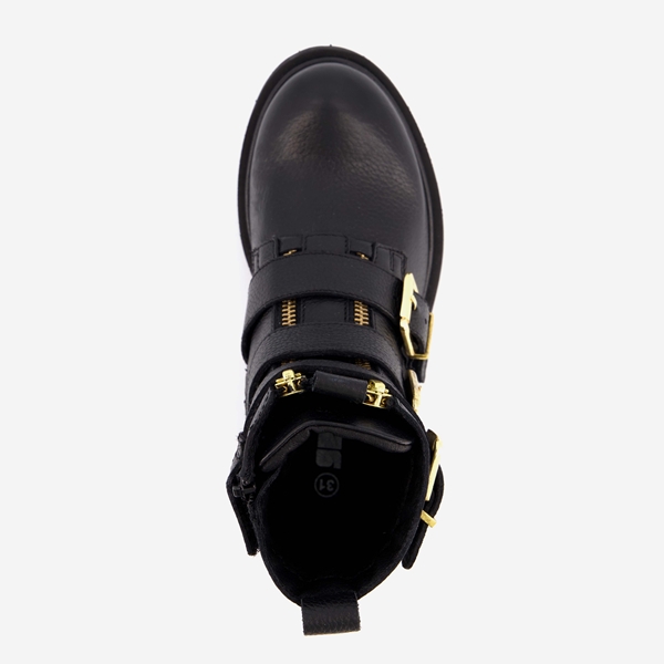 Groot leren meisjes biker boots