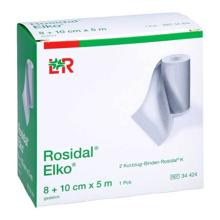 Rosidal Elko 8 + 10 cmx5 m Kurzzugbinde, 2 St