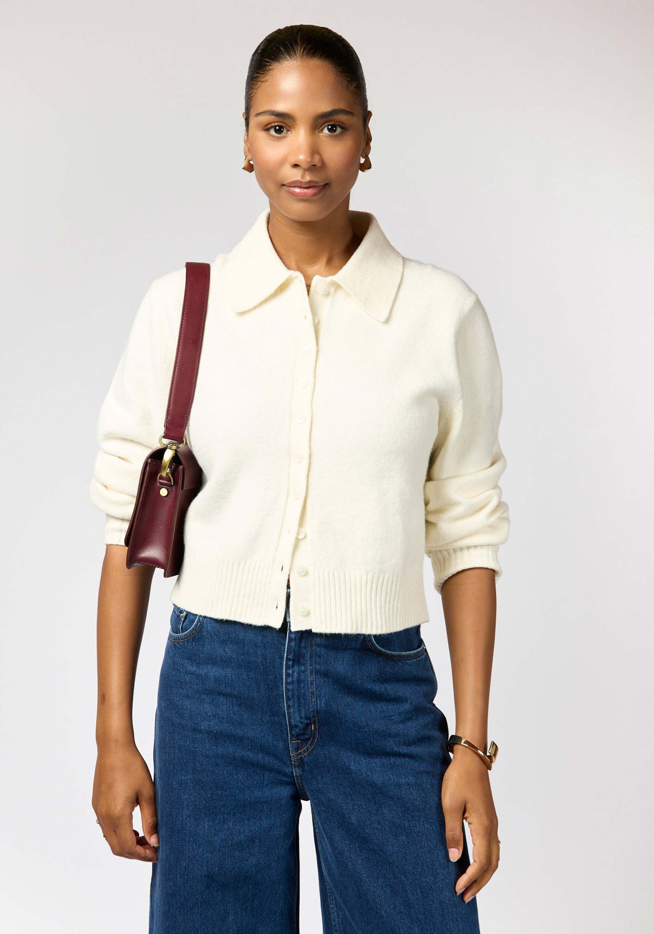 O My Bag Handtasche Audrey Mini Classic Leather Dark Cherry