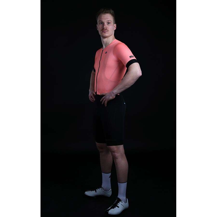 Biehler Signature³ Neon Mesh Fietsshirt Korte Mouwen Roze Heren