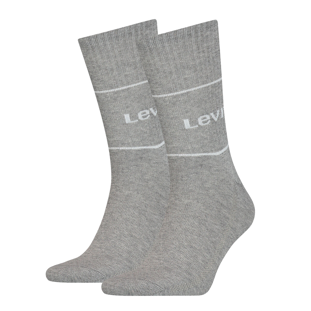 Conjunto de 2 pares de meias Levi's com logotipo esportivo
