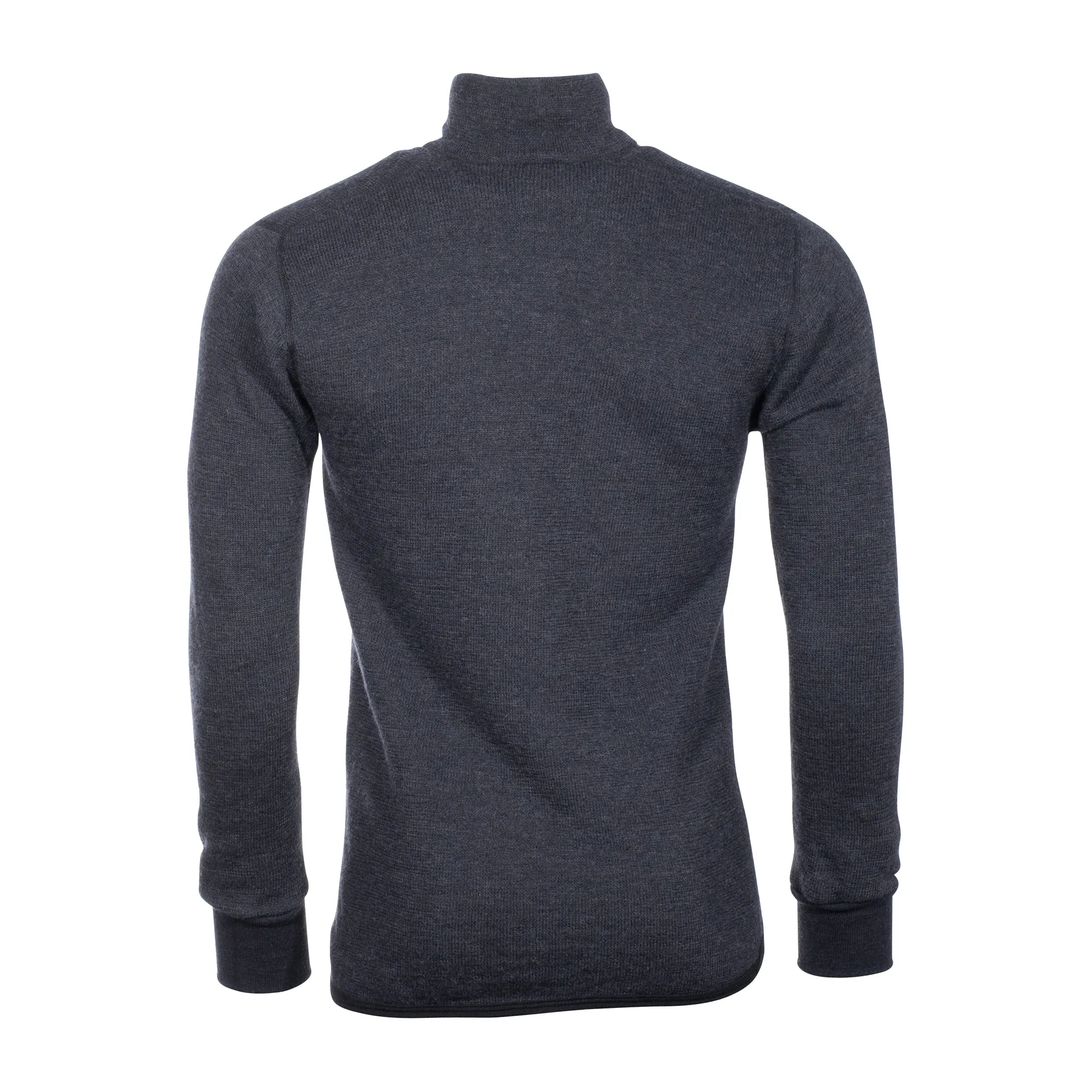 Woolpower -  Woolpower Longsleeve Zip Turtleneck Protection 400 anthrazit