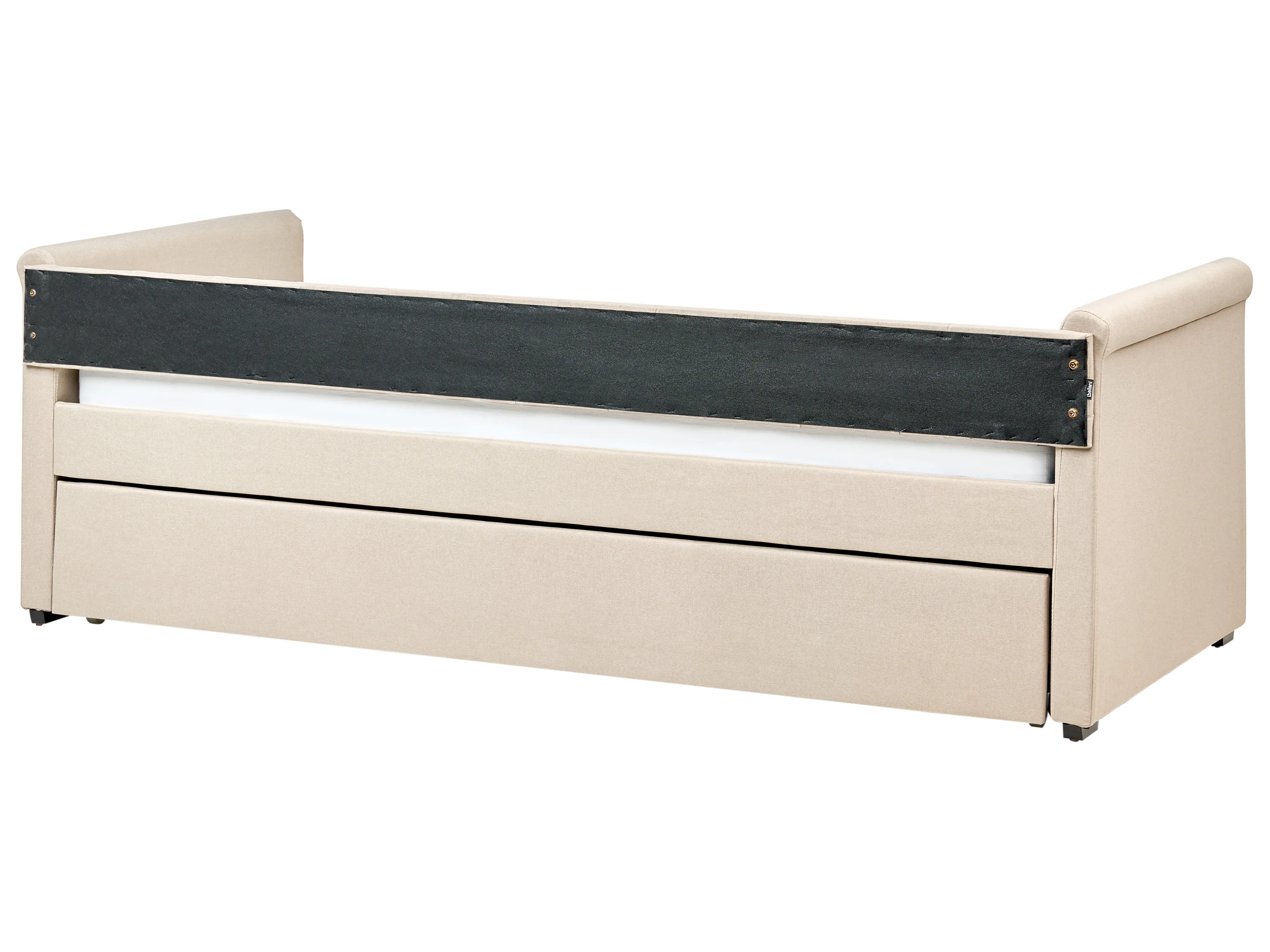 Onderschuifbed Stof LIBOURNE 90 x 200 cm Beige