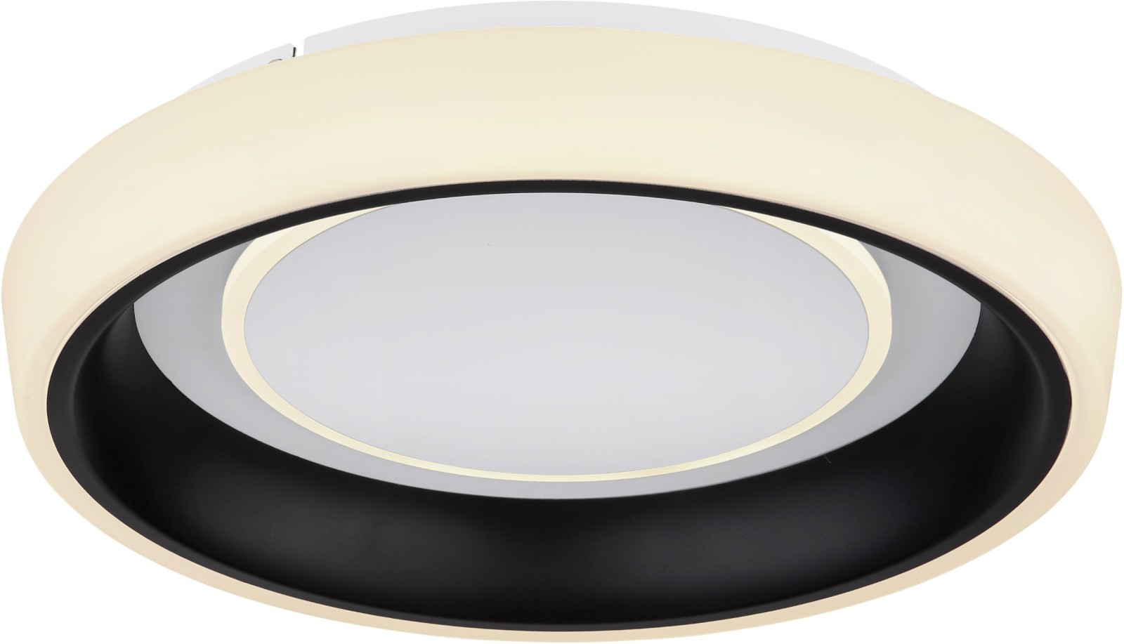 LED-Deckenleuchte - weiß-schwarz - Ø 50 cm