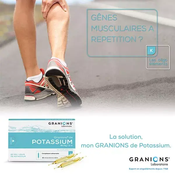 Granions Potássio 30 ampolas
