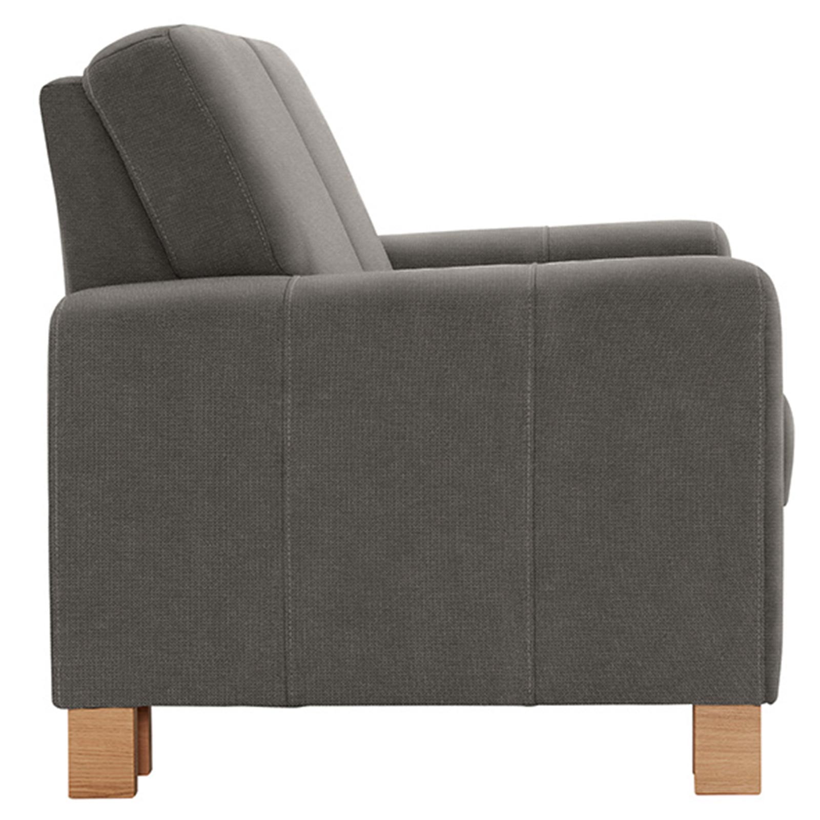 polsterpower 2-Sitzer-Sofa - Belle grey - Basismodell