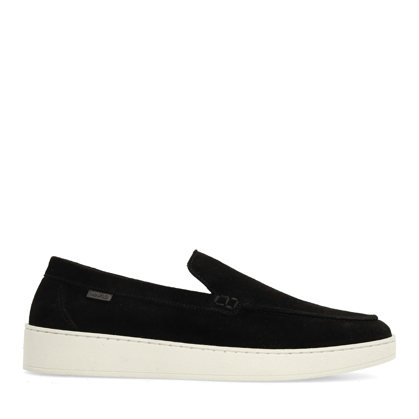 Zwarte suède loafers