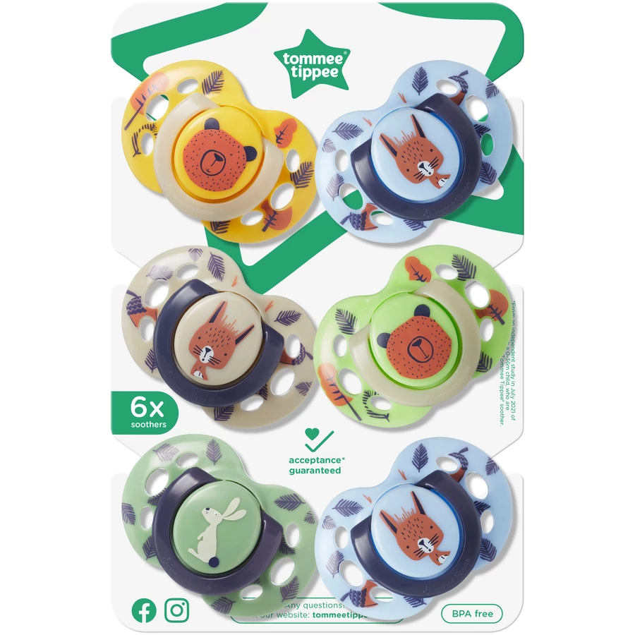 Tommee Tippee Schnuller Fun für Jungen 6 - 18 Monate