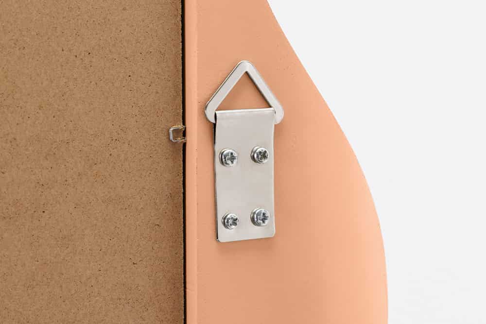 Design Wandspiegel CURVY 160cm apricot Pastell Spiegel