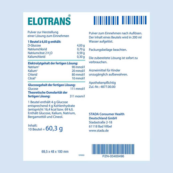 Elotrans Pulver, 10 St