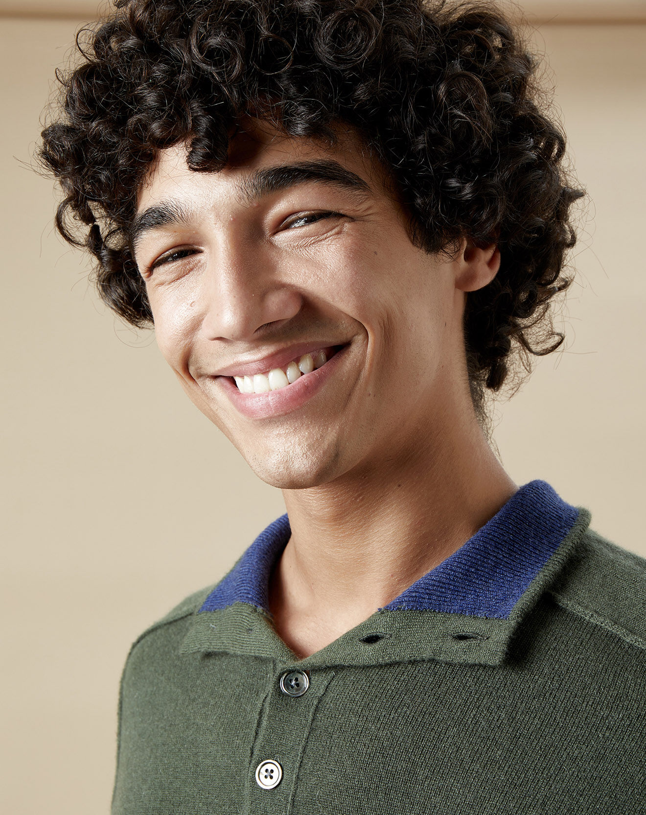 Hartford Pull en Laine & Cachemire High Neck olive