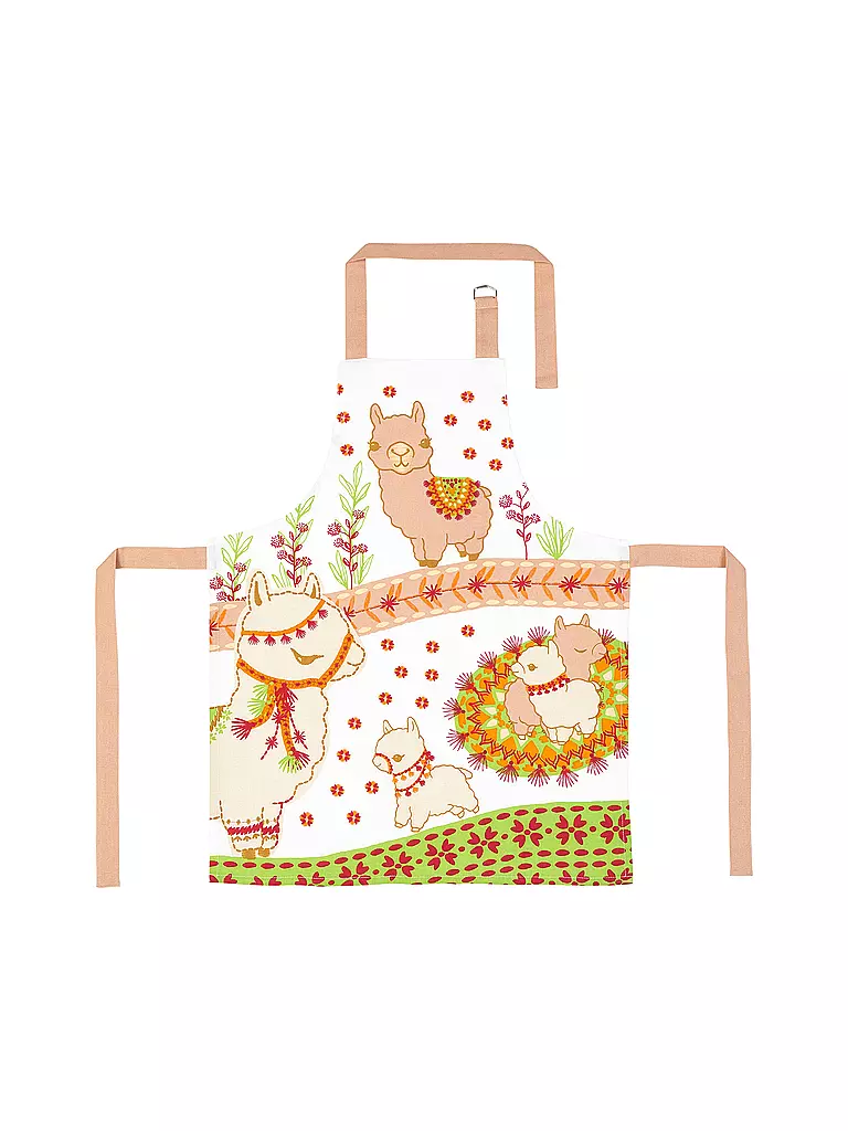 STUCO Kinder Schürze  LITTLE LAMA 52x63cm bunt