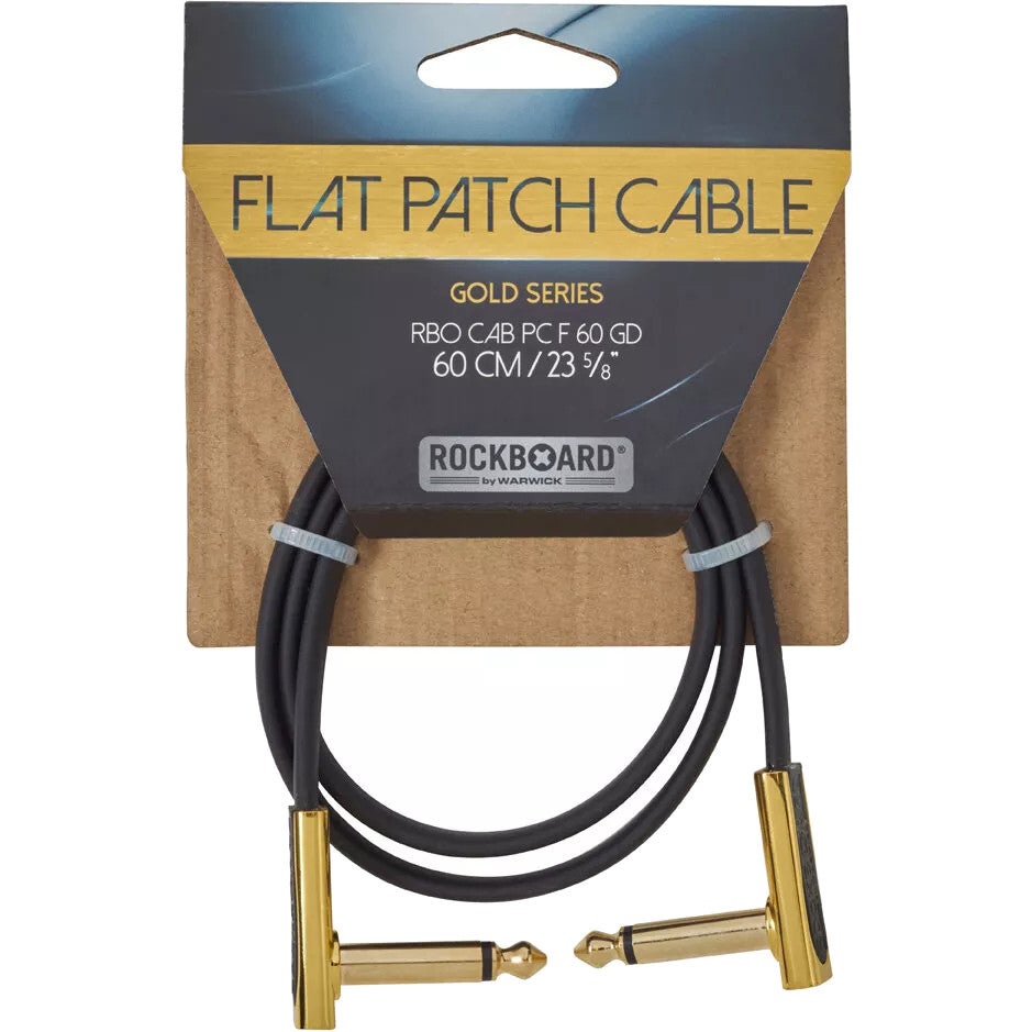 RockBoard Gold Series Flat Patch Cable zwart 60 cm