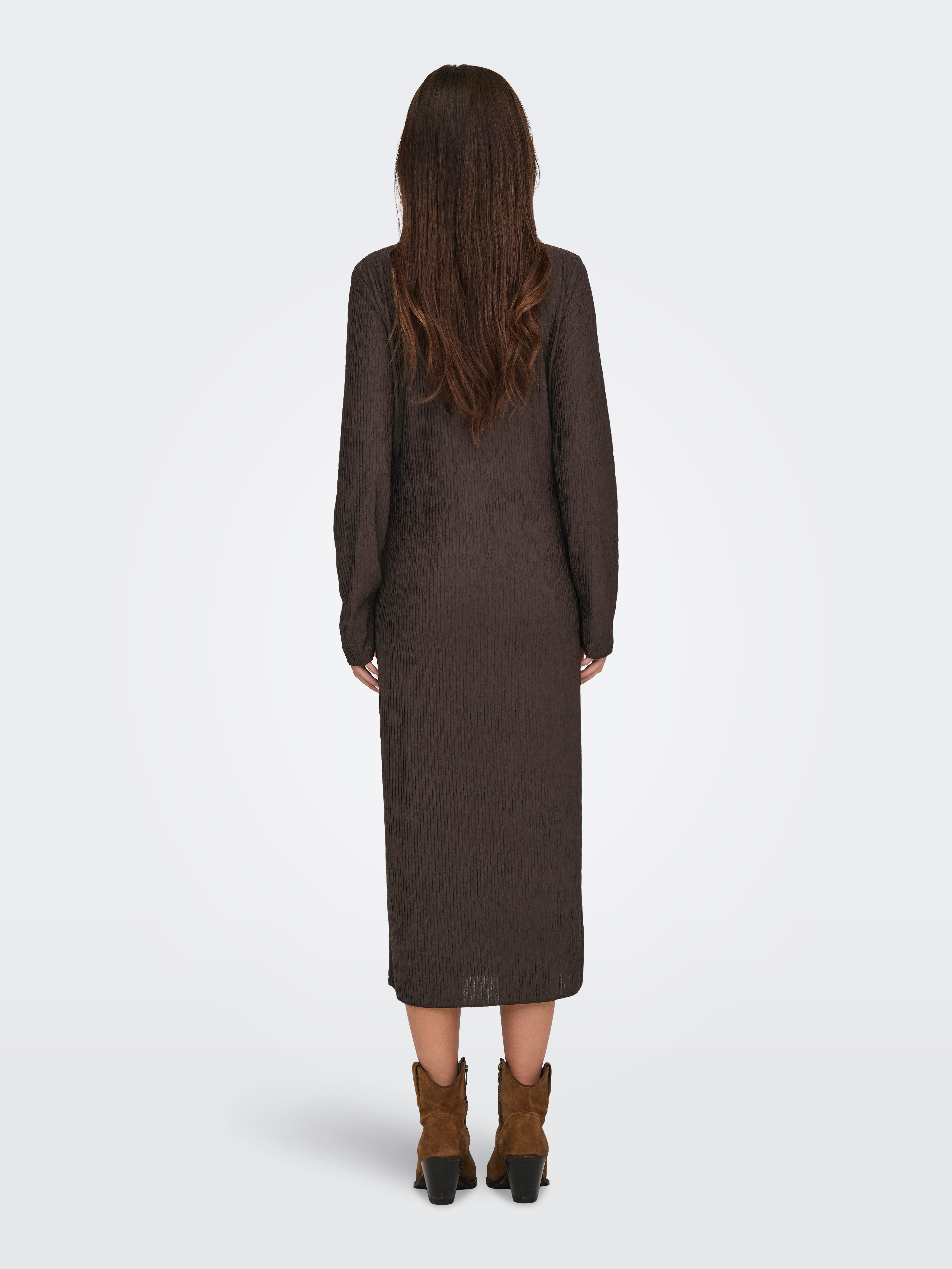JDYBELLA Langes Kleid Seal Brown