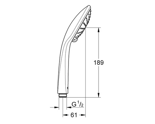 Grohe Quickfix Vitalio Joy ronde handdouche Ø 110 mm chroom 27317000