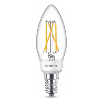 Philips LED kaars E14 40W sceneswitch filament helder