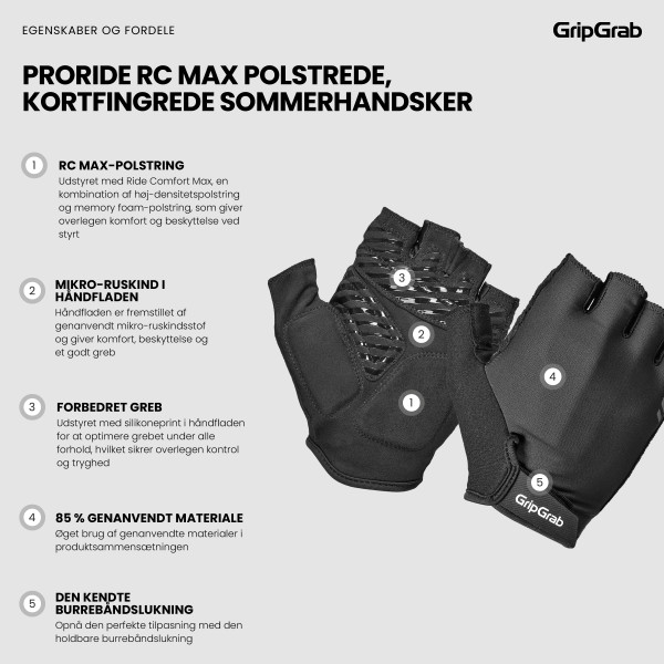 GripGrab ProRide RC Max Cykelhandsker, Yellow Hi-Vis