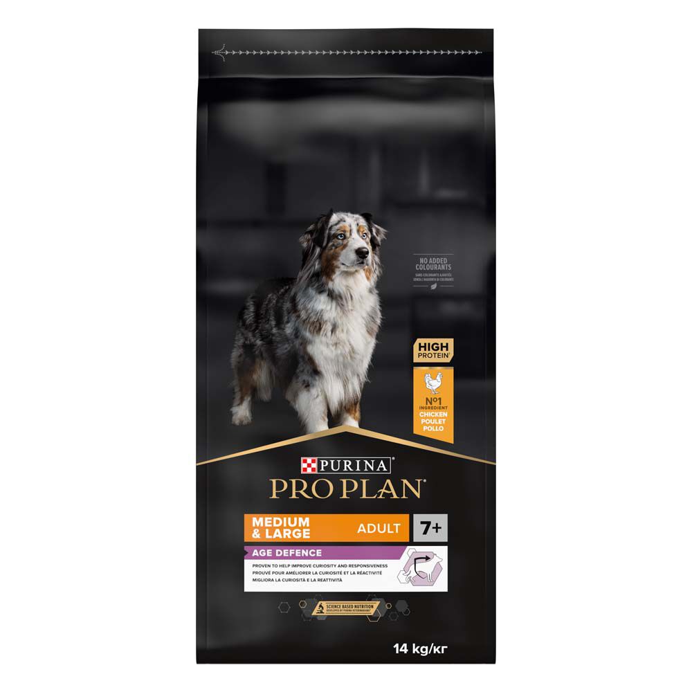 PRO PLAN Age Defence Senior Medium/Large - Hondenvoer - 14 Kilogram - kip