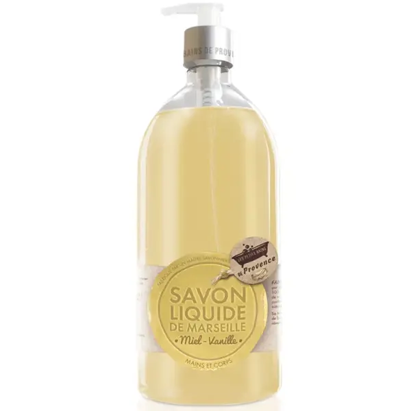 Sabonete Líquido Les Petits Bains de Provence Marselha Mel Baunilha 1L