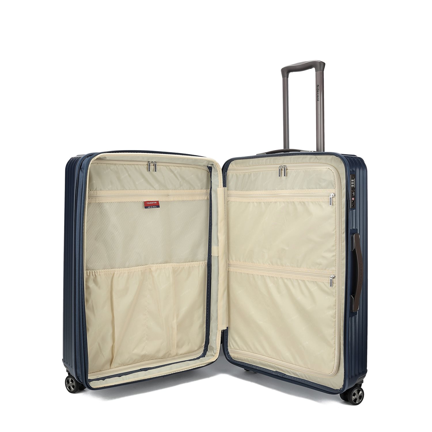 Decent Tourister Large Trolley 76 blue