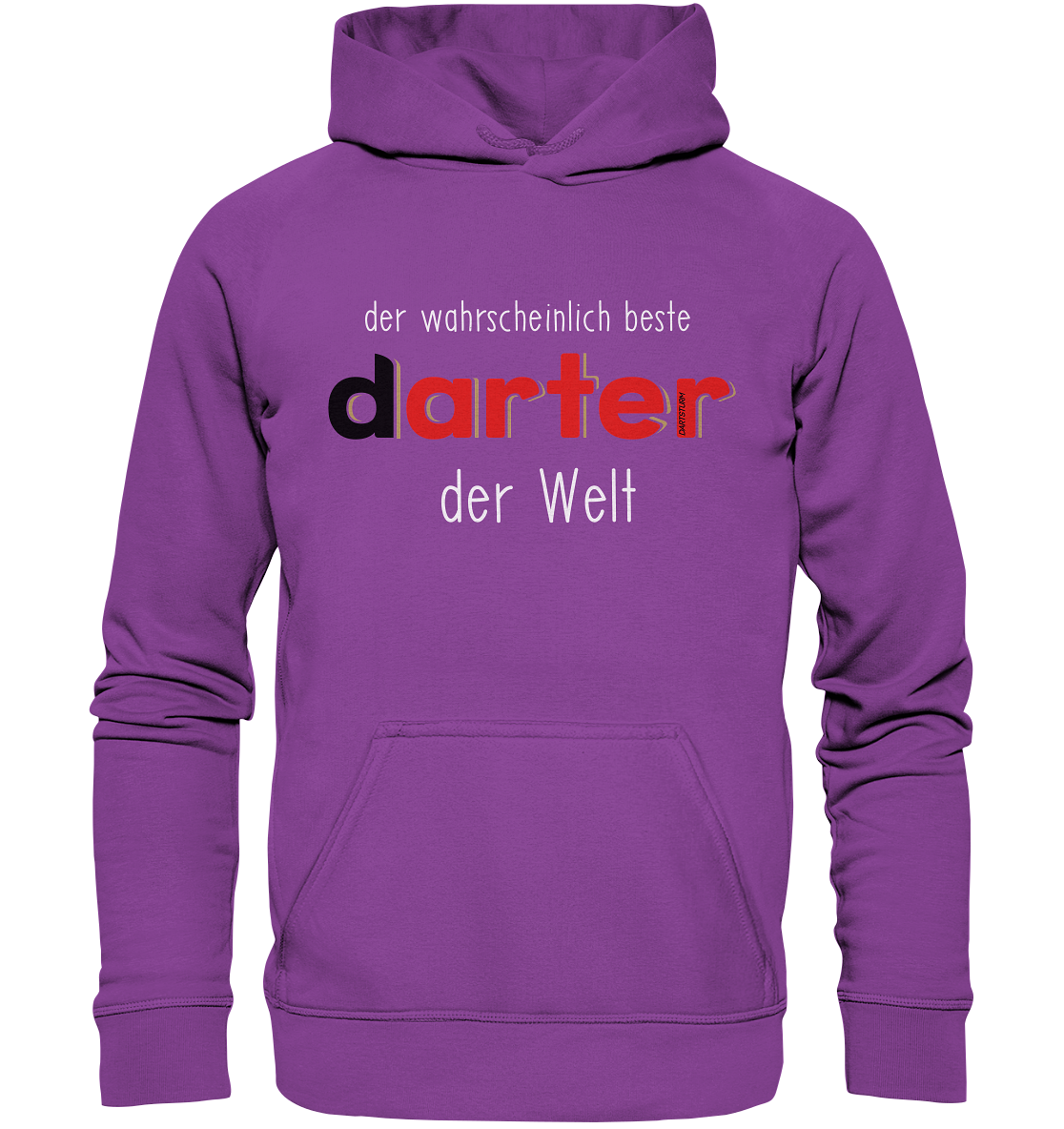 DartSturm - Der wahrscheinlich beste darter der Welt Weiß - Basic Unisex Hoodie