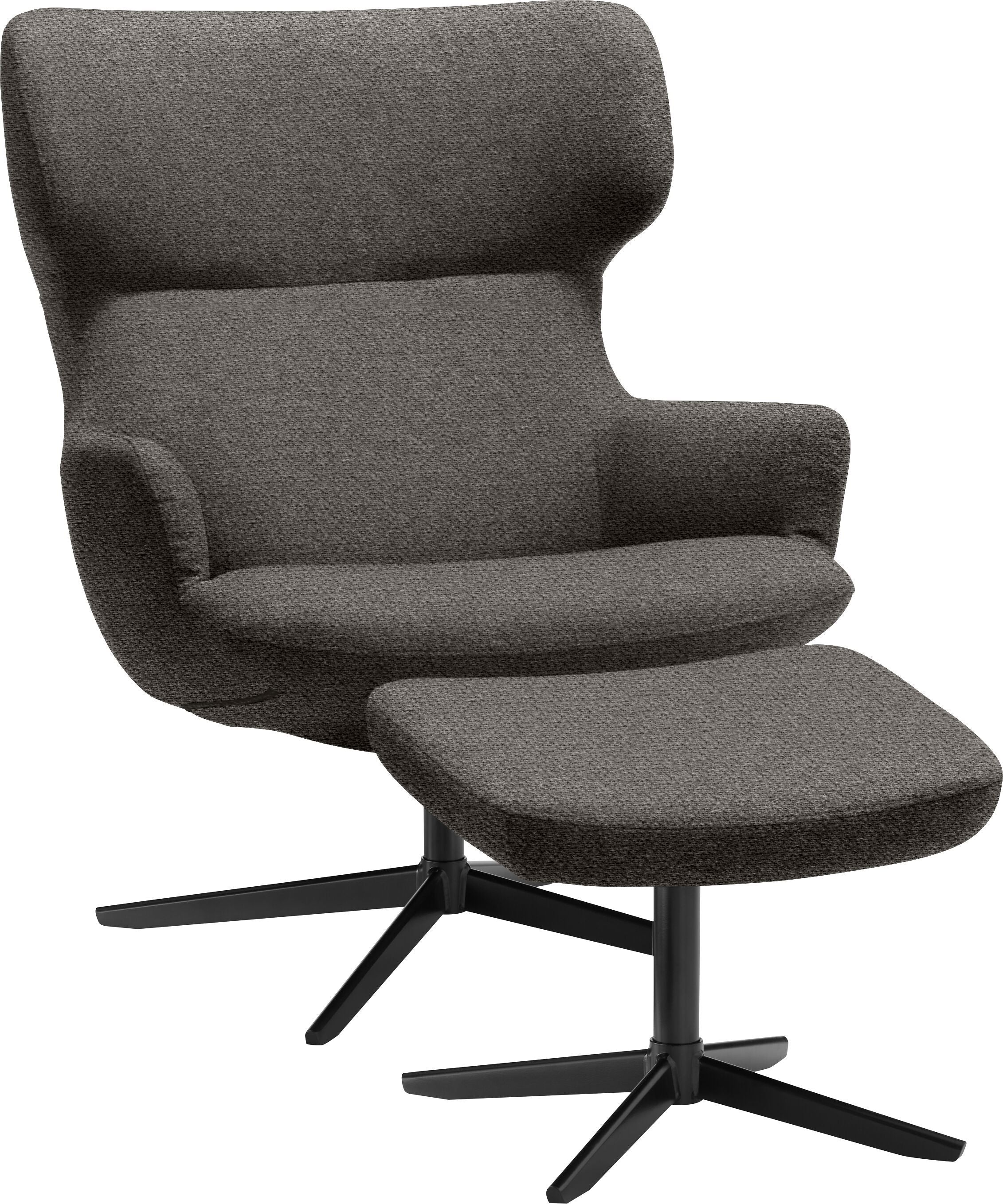 ELVY Sessel - Anthrazit / B: 81.0 cm x T: 90.0 cm x H: 96.5 cm
