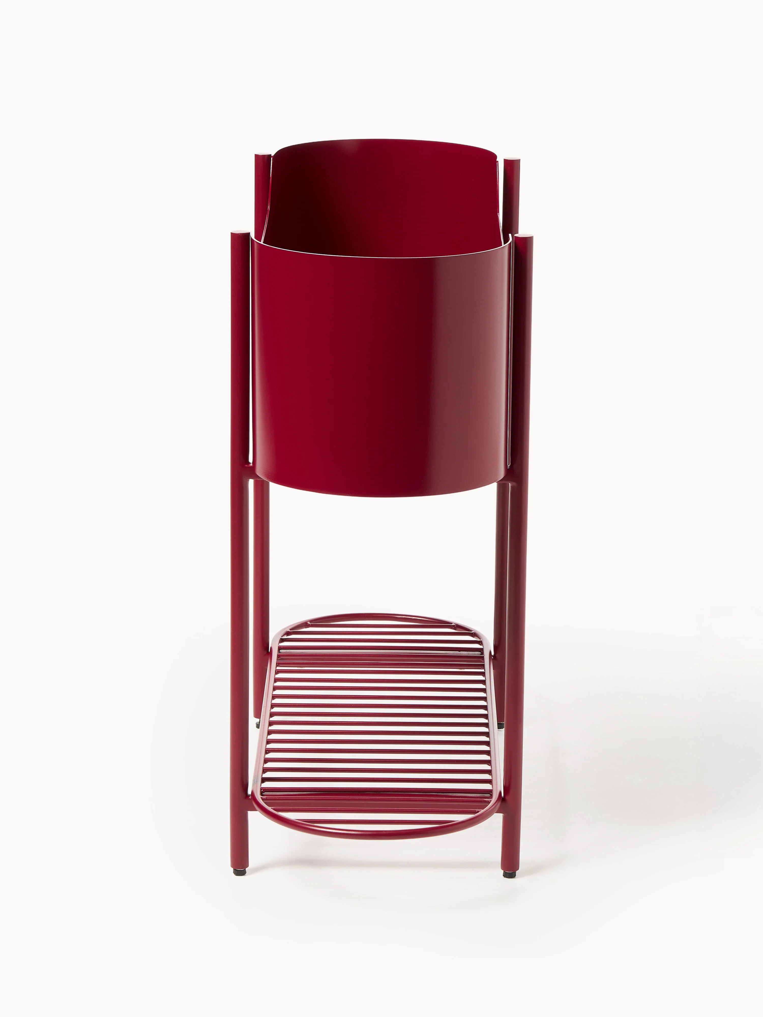 Metalen plantenbak Taru, H 65 cm