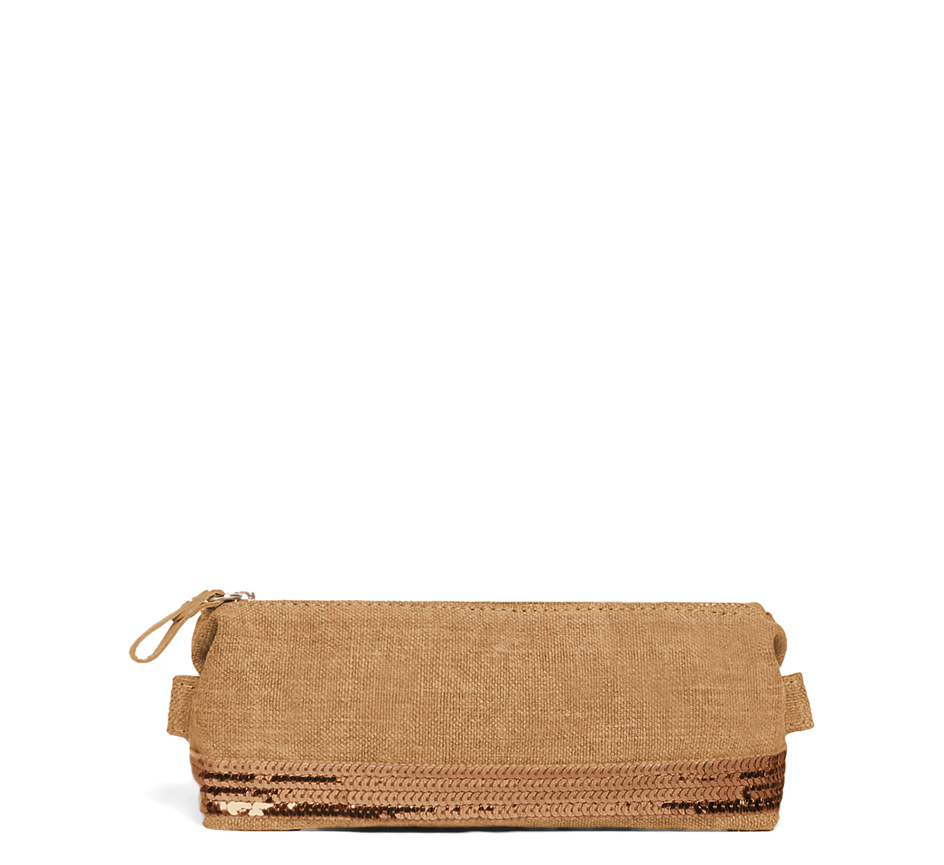 Trousse en lin | Marron