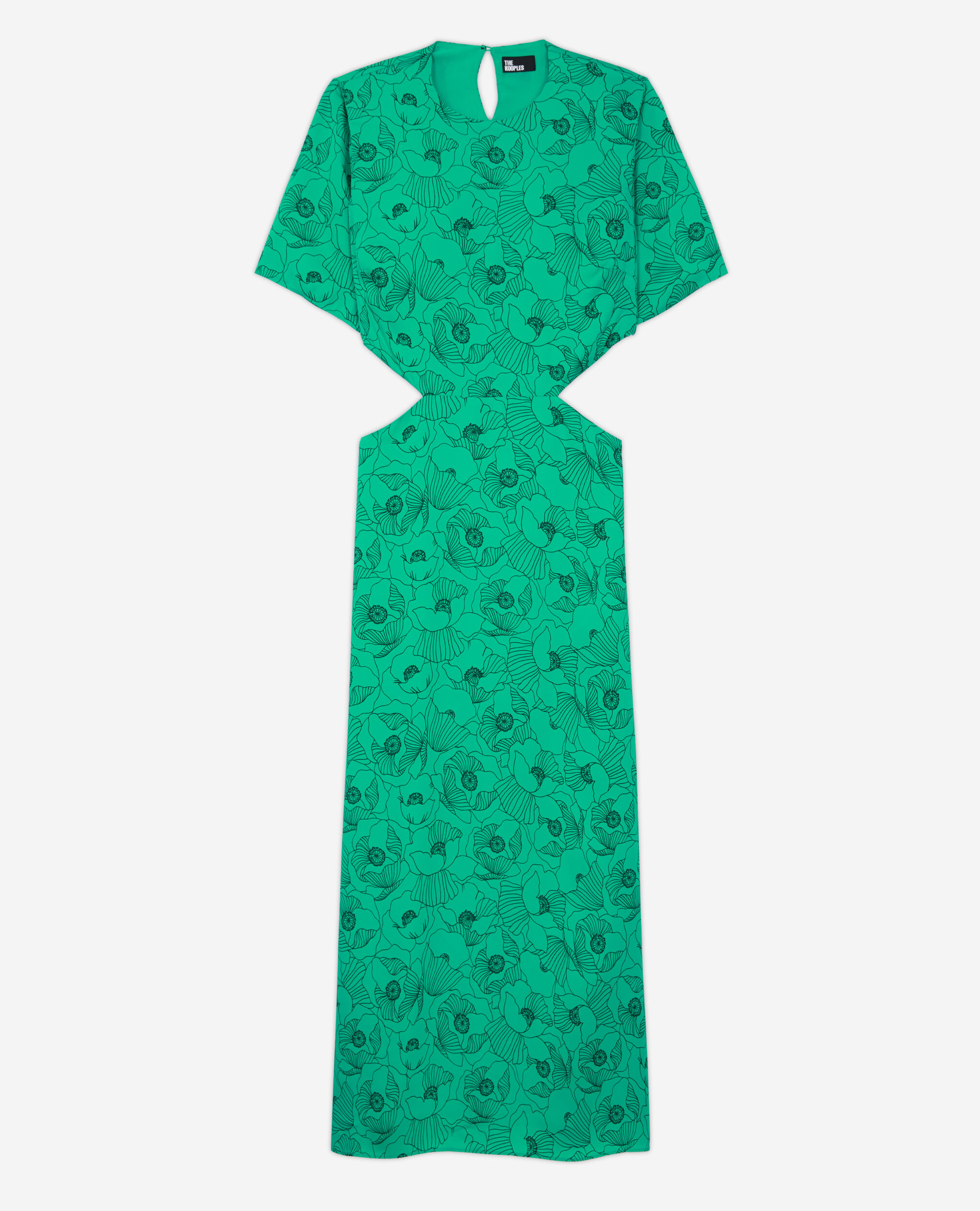 Robe longue imprimée avec ouvertures