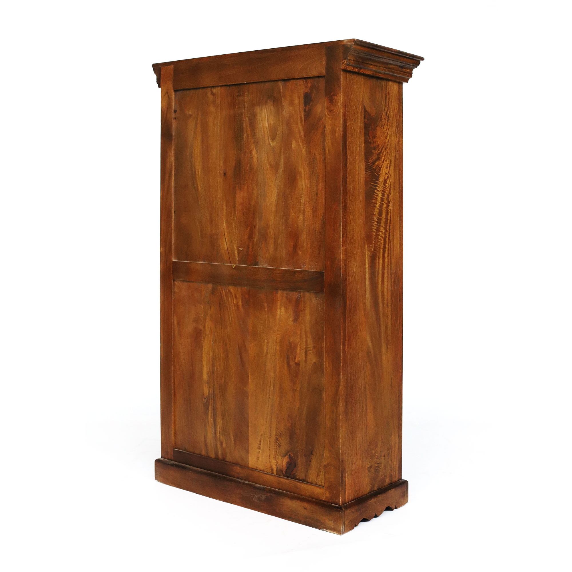 Schrank aus massivem Mangoholz, braun, T 40 cm, B 90 cm, H 150 cm von fischer's lagerhaus