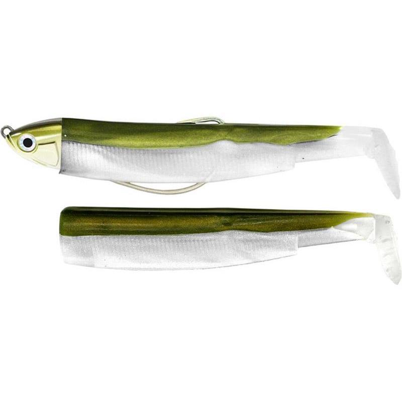 Kit Leurre Souple Arme Fiiish Combo Black Minnow 120 + Tete Plombee Shallow