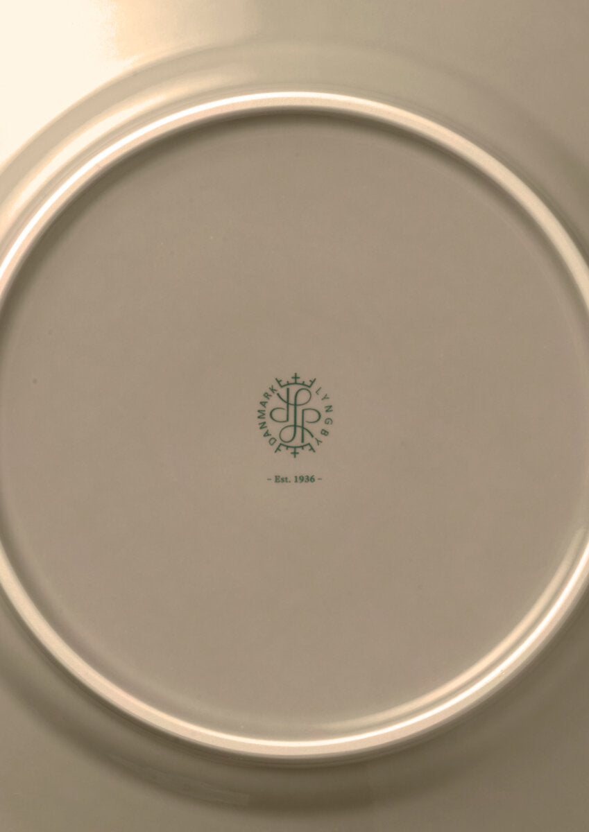 Lyngby Porcelæn  Rhombe Earth Frokosttallerken, clay - Ø23 cm.