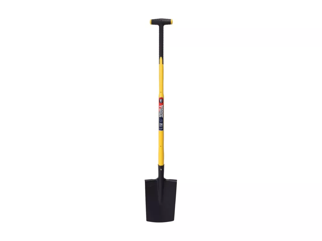 Bêche à rebords de 28 cm manche béquille trimatière