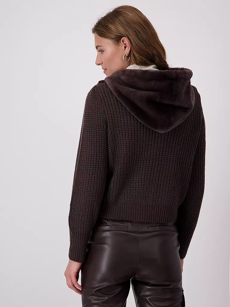 MONARI Jacke in Felloptik  braun