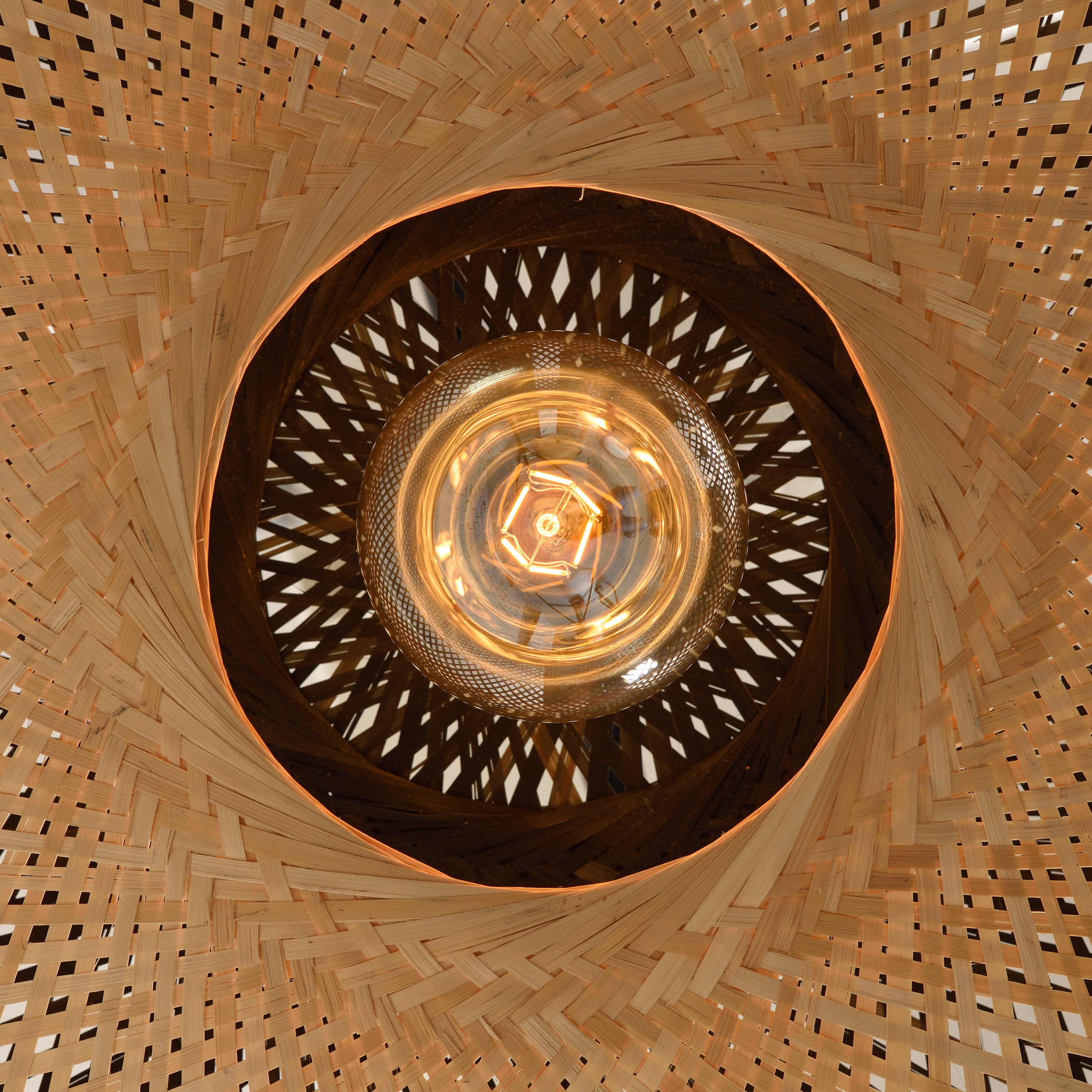 GOOD&MOJO Kalimantan Wandlamp Rond - Ã87cm - Naturel