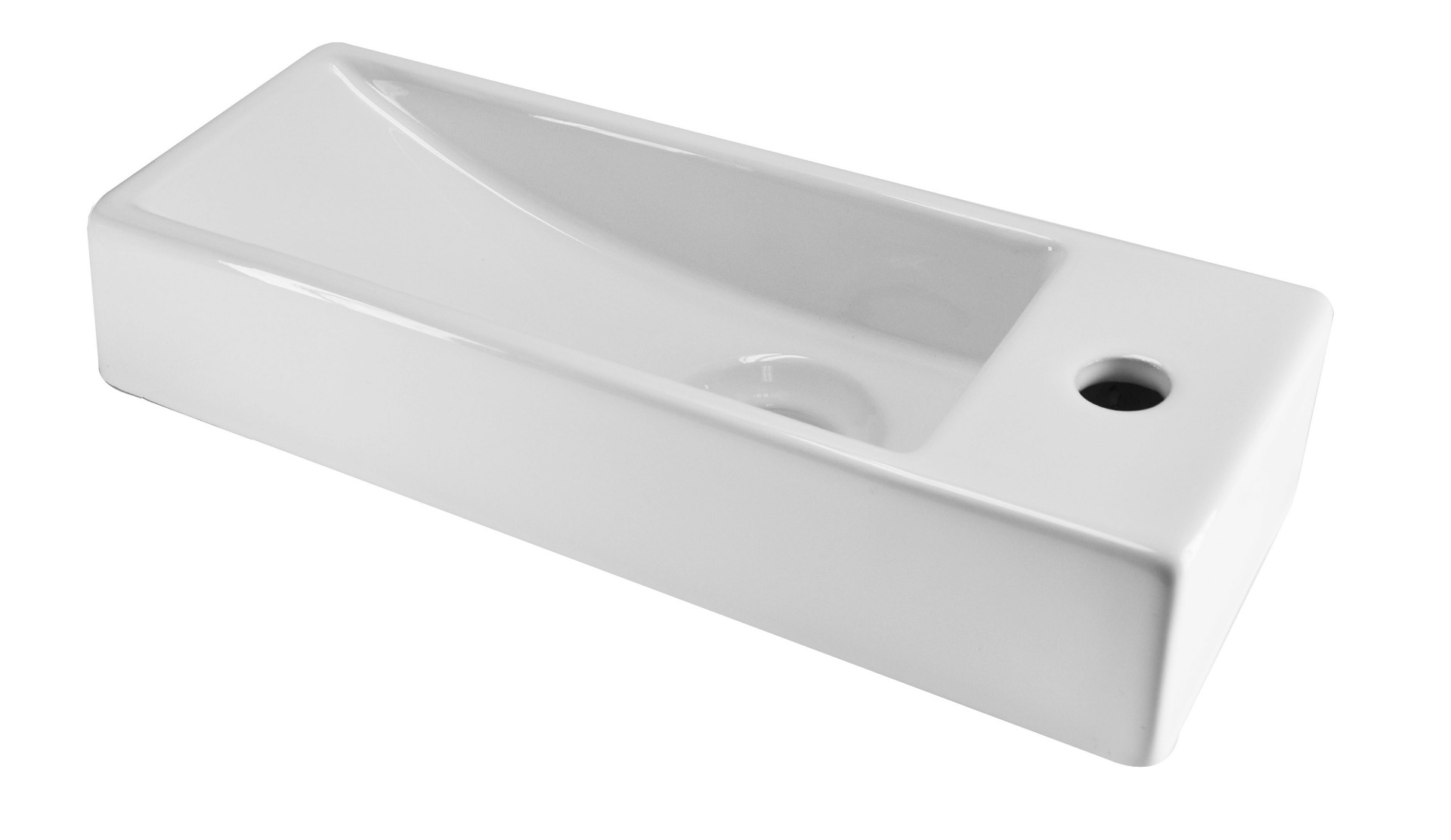 Mueller Tapa fontein wit 38x14cm rechts compact