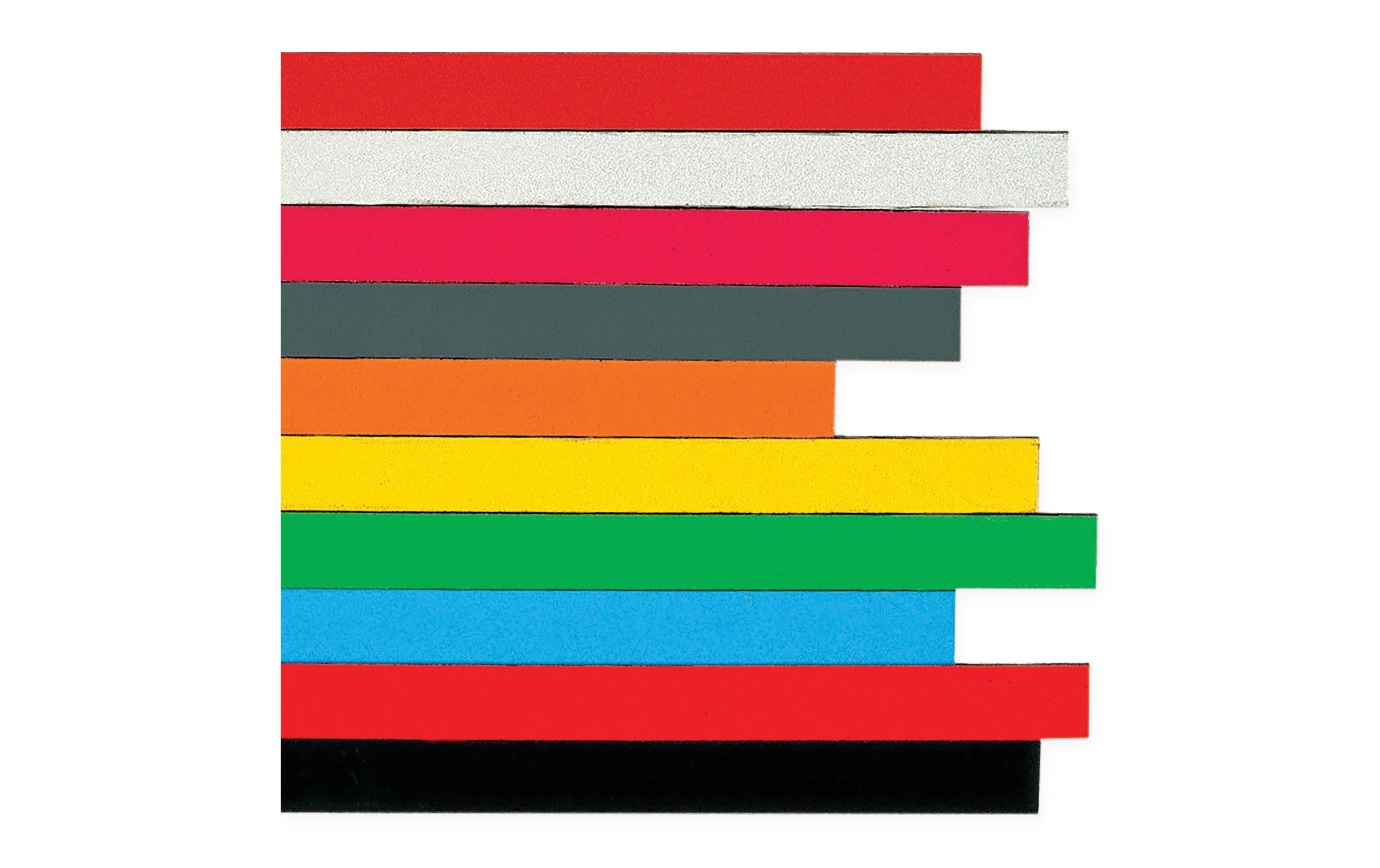 Magnetstreifen 6 Stück, 10 mm x 0.3 m, SchwarzFlexible Magnetbänder für alle eisenhaltigen Oberflächen