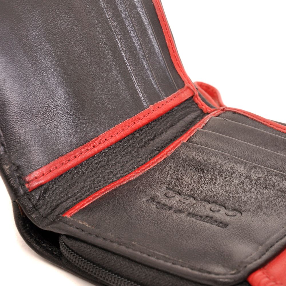 Berba Soft Portemonnee Black – Red