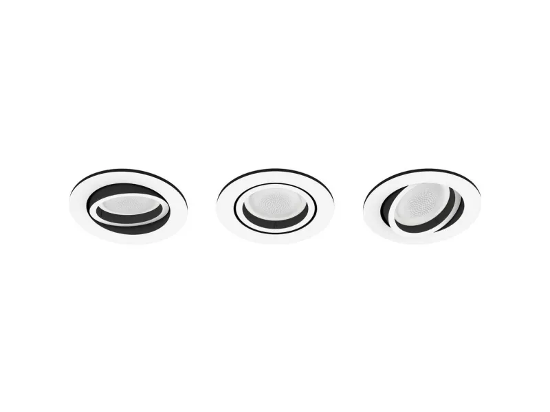 Philips Hue White ambiance Milliskin - Indbygningsspots - LED-spot lyspære - GU10 - 5.7 W - varmt til køligt hvidt lys - 2200-6500 K - hvid (pakke med 3)