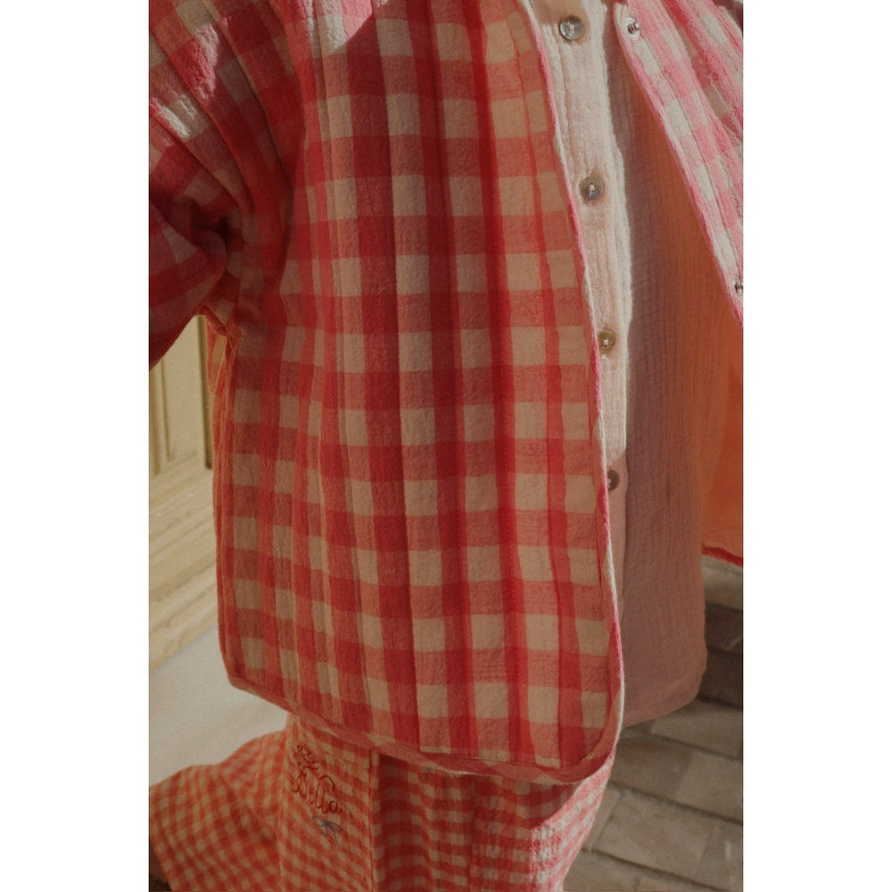 Køb Konges Sløjd Peach Blossom Check RHW X KS Bella Jakke